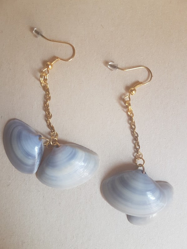 Boucles d'oreilles - chaînettes dorées