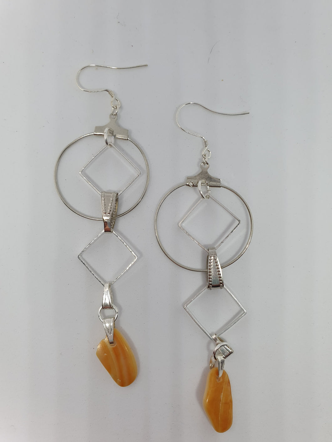 Boucles d'oreilles en losange