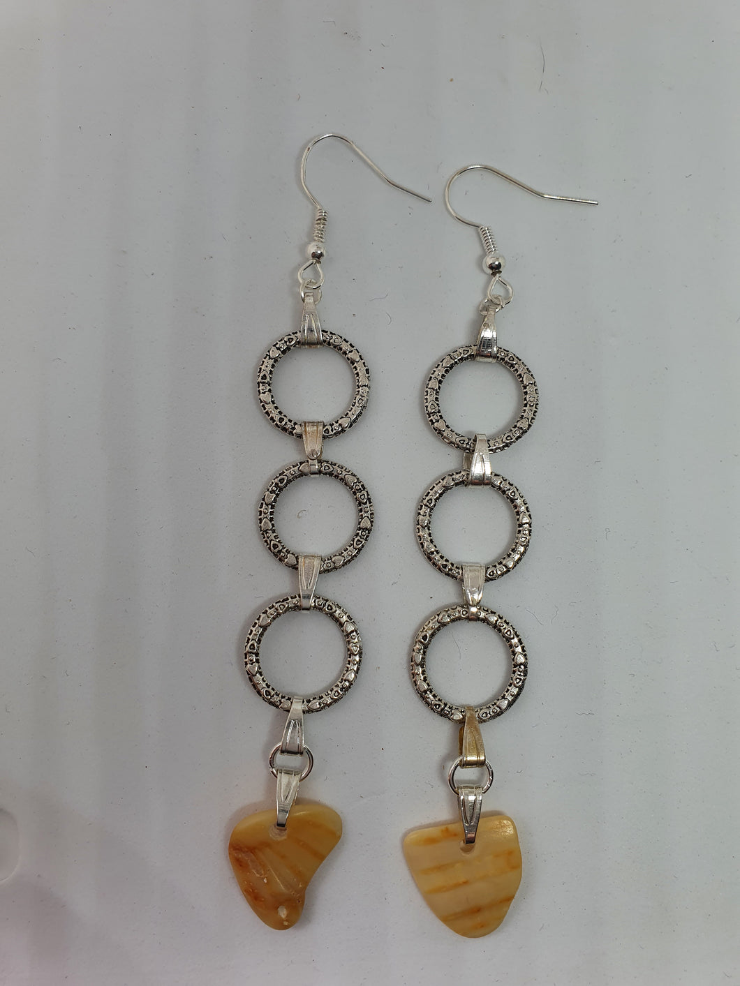 Boucles d'oreilles - doubles anneaux torsadés