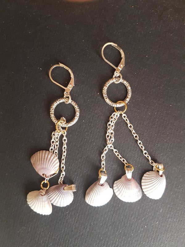 Boucles d'oreilles dormeuse en anneau strié