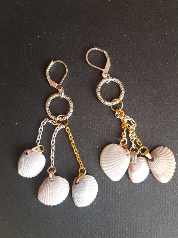 Boucles d'oreilles dormeuse en anneau strié