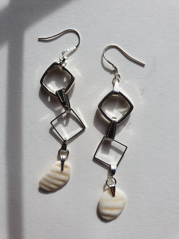 Boucles d'oreilles en losange