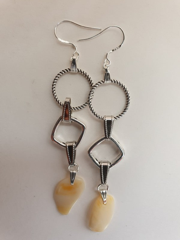 Boucles d'oreilles en losange