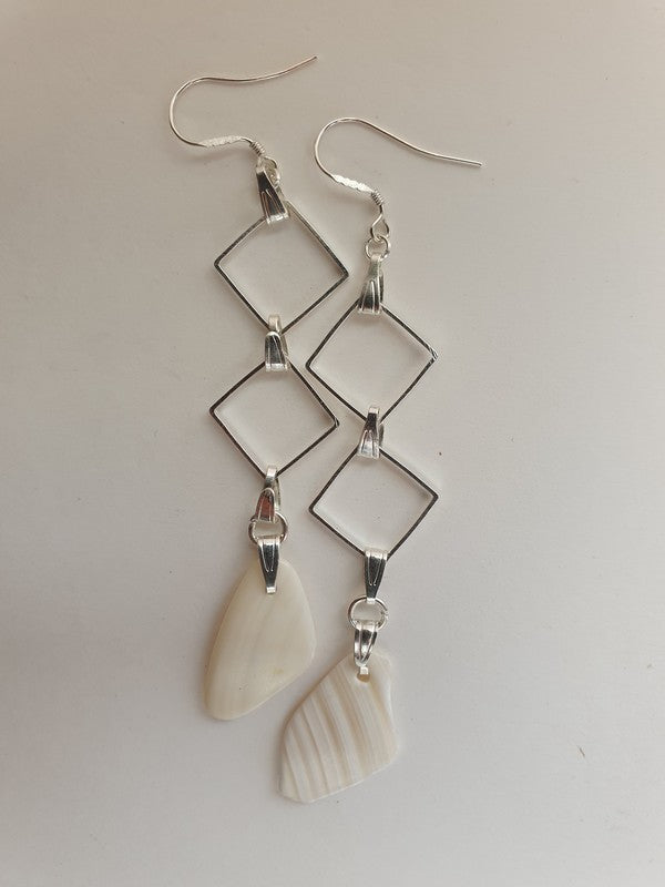 Boucles d'oreilles en losange