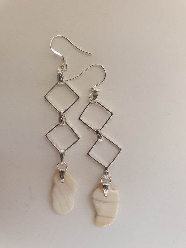 Boucles d'oreilles en losange