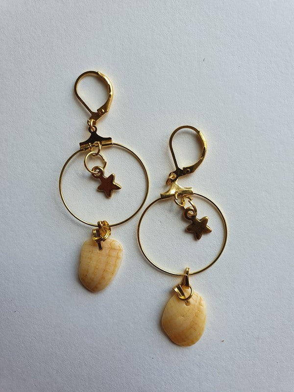 Boucles d'oreilles dorées - Étoilées