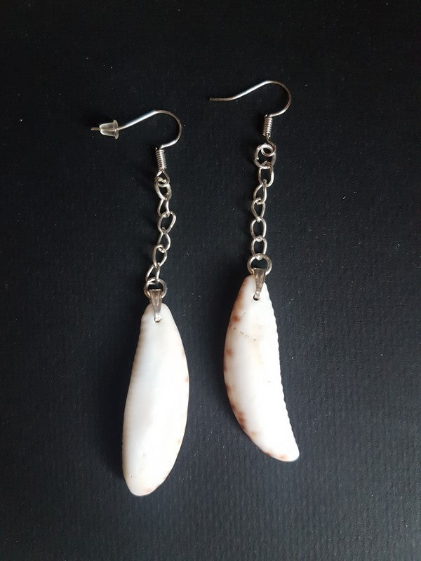 Boucles d'oreilles chaînettes argentées